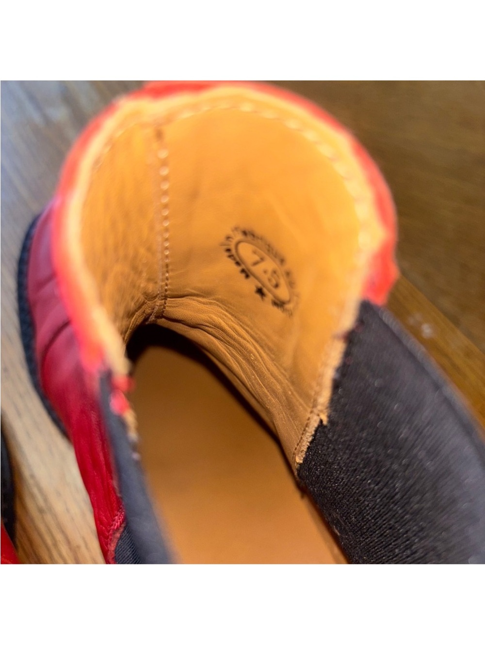 John Fluevog Red Leather Chelsea Boots - Women Size 7.5 - Picture 6 of 7